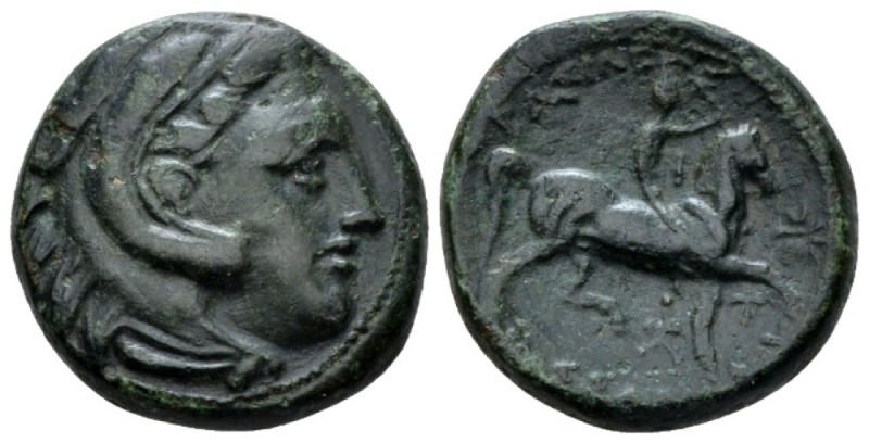 Kingdom of Macedon, Cassander 306-297 uncertain mint Bronze circa 306-297, Æ 20m...