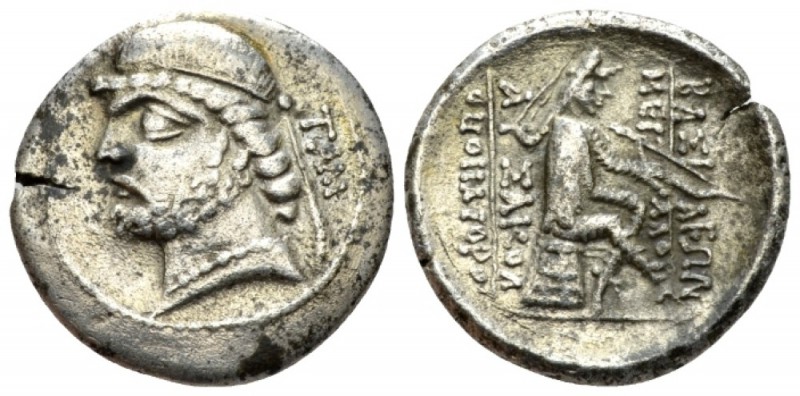 Parthia, Phraates II, 138-127. Drachm circa 138-127, AR 21mm., 3.66g. Kings of P...