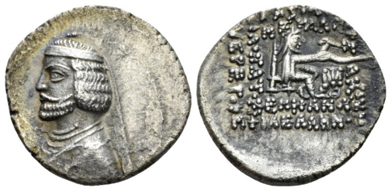 Parthia, Phraates III, 70-57. Drachm circa 70-57, AR 20mm., 3.70g. Diademed bust...