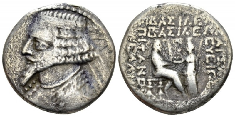 Parthia, Tiridates, 29-27. Tetradrachm circa 29-27, AR 27mm., 13.55g. Kings of P...