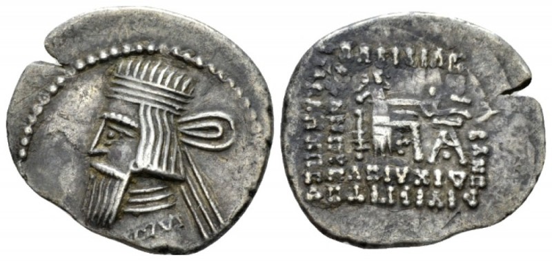Parthia, Artabanos II, 10-38 Drachm circa 10-38, AR 21mm., 3.56g. Diademed bust ...