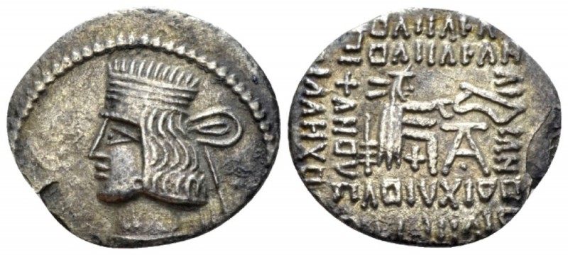 Parthia, Pakoros II, 78-105. Drachm circa 78-105, AR 20mm., 3.73g. Diademed bust...