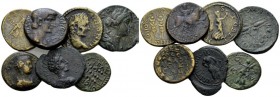 Macedonia, Thessalonica Marcus Aurelius, 161-180 Lot of 7 bronzes circa 160-210, Æ 23mm., 50.07g. Lot of 7 Bonzes: M. Aurelius Caesar for Thessalonica...