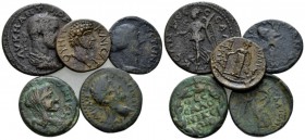 Macedonia, Thessalonica Gordian III, 238-244 Lot of 5 bronzes circa 238-244, Æ 25mm., 27.38g. Lot of 5 Bronzes: Laureate, draped and cuirassed bust r....