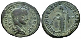 Moesia, Marcianopolis Gordian III, 238-244 Bronze circa 238-244, Æ 26.9mm., 10.21g. Laureate, draped and cuirassed bust r. Rev. Demeter standing l., h...