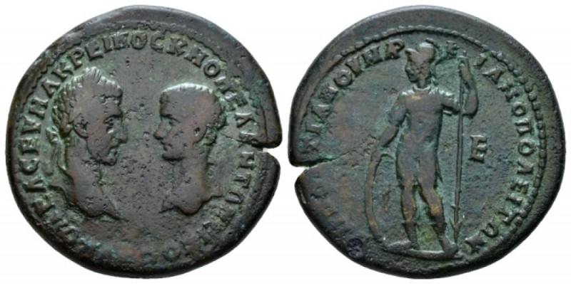 Moesia, Marcianopolis Macrinus, 217-218 Bronze circa 217-218, Æ 25mm., 12.79g. L...