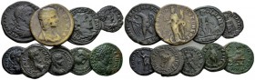 Moesia, Marcianopolis Julia Paula, wife of Elagabalus Lot of 9 bronzes circa 218-249, Æ 23mm., 16.79g. Lot of 9 bronzes: Marcianopolis Elagabalus, 218...