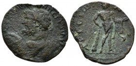 Argolis, Argos Septimius Severus, 193-211 Bronze circa 193-211, Æ 25.4mm., 6.11g. Laureate bus l., holding shield and spear. Rev. Herakles standing fa...