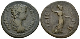 Troas, Ilium Caracalla, 198-217 Bronze circa 198-217, Æ 27.1mm., 7.29g. Laureate, draped, and cuirassed bust r. Rev. Athena standing r., holding spear...