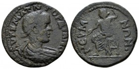 Lydia, Germe Gordian III, 238-244 Bronze circa 238-244, Æ 25.5mm., 6.68g. Laureate, draped and cuirassed bust r. Rev. ΓƐΡΜΗΝΩΝ Zeus seated l. on thron...