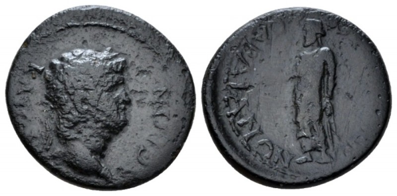 Lydia, Sardes Nero, 54-68 Bronze circa 54-68, Æ 18.6mm., 2.94g. NEPΩN KAICAP Lau...