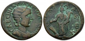 Lycia, Patara Tranquillina, wife of Gordian III Bronze circa 238-244, Æ 29.2mm., 21.79g. Draped bust with stephane r. Rev. Fortuna-Tyche standing r., ...