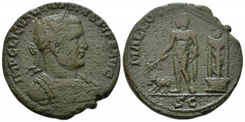 Cilicia, Mallus Valerian I, 253-260 Bronze circa 253-260, Æ 30.3mm., 18.79g. Lau...