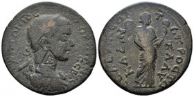 Cilicia, Seleuceia ad Calycadnum Gordian III, 238-244 Bronze circa 238-244, Æ 34.7mm., 16.17g. Laureate, draped and cuirassed bust r.; countermark: ΔΟ...