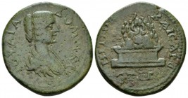 Cappadocia, Caesarea Julia Domna, wife of Septimius Severus Bronze circa 205-206, Æ 28.3mm., 14.33g. IOVΛIA ΔOMNA AVΓ Draped bust r. Rev. MHTPOΠO KAIC...
