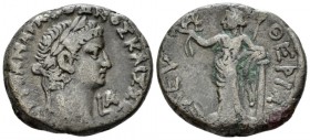 Egypt, Alexandria Otho, 15 January – mid April 69 Tetradrachm circa 69 (year 1), billon 25.5mm., 13.27g. Laureate head r.; in front, L A. Rev. Eleuthe...