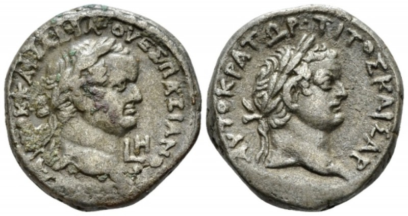 Egypt, Alexandria Vespasian with Titus as Caesar, 69-79. Tetrdrachm circa 75-76 ...