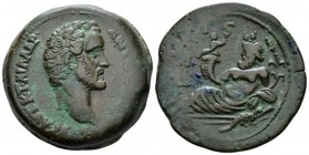 Egypt, Alexandria Antoninus Pius, 138-161 Drachm circa 144-145 (year 8), Æ 34mm., 26.65g. Bare-head r. Rev. Nilus, with crocodile beside him, reclinin...