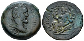 Egypt, Alexandria Antoninus Pius, 138-161 Drachm circa 145-146 (year 9), Æ 33.2mm., 24.20g. Laureate, draped and cuirassed bust r. Rev. L ƐΝΑΤΟV Nilus...
