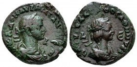 Egypt, Alexandria Aurelian with Vaballathus, 270-275. Tetradrachm circa 271-272 (year 2 and 5), billon 20.7mm., 6.97g. Laureate, draped, and cuirassed...