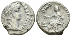 Egypt, Alexandria. Dattari. Nero, 54-68 Tetradrachm circa 59-60 (year 6), billon 22.7mm., 12.43g. Laureate head r. Rev. OMO NOIA Homonoia seated l., h...