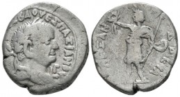 Egypt, Alexandria. Dattari. Vespasian, 69-79 Tetradrachm circa 70-71 (year 3), billon 24mm., 12.54g. Laureate head r.; in front, LΓ. Rev. AΛEΞANΔPEIA ...