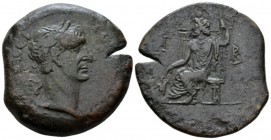 Egypt, Alexandria. Dattari. Trajan, 98-117 Drachm circa 108-109 (year 12), Æ 33.9mm., 21.40g. Laureate bust r., drapery on l. shoulder. Rev. Sarapis s...