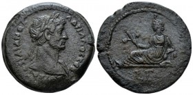 Egypt, Alexandria. Dattari. Hadrian, 117-138 Drachm circa 118-119 (year 3), Æ 35.6mm., 24.04g. Laureate bust r., drapery on l. shoulder. Rev. Euthenia...