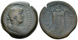 Egypt, Alexandria. Dattari. Hadrian, 117-138 Hemidrachm circa 134-135 (year 19), Æ 28.5mm., 14.70g. Laureate, draped and cuirassed bust r. Rev. L ƐΝΝƐ...