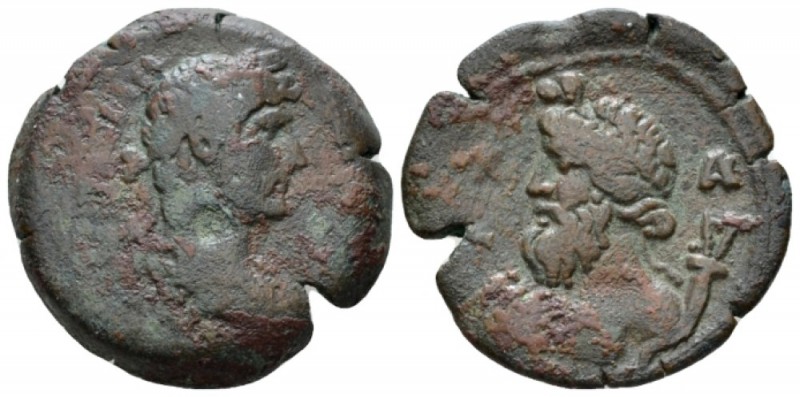 Egypt, Alexandria. Dattari. Hadrian, 117-138 Diobol circa 136-137 (year 21), Æ 2...