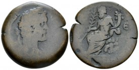 Egypt, Alexandria. Dattari. Antoninus Pius, 138-161 Drachm circa 141-142 (year 5), Æ 33mm., 22.63g. Laureate bust r., drapery on l. shoulder. Rev. Nil...