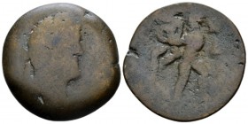 Egypt, Alexandria. Dattari. Antoninus Pius, 138-161 Drachm circa 160-161 (year 21), Æ 32mm., 17.58g. Laureate and draped bust r. Rev. Heracles and Ant...
