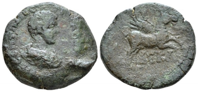 Egypt, Alexandria. Dattari. Geta Caesar, 198-209. Obol circa 201-202 (year 10), ...