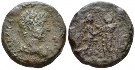 Egypt, Alexandria. Dattari. Elagabalus, 218-222 Tetradrachm circa 221-222 (year 5), billon 22.2mm., 9.76g. Laureate and draped bust r. Rev. Nike and E...