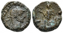 Egypt, Alexandria. Dattari. Diocletian, 284-305 Tetradrachm circa 289-290 (year 6), billon 15.6mm., 6.32g. Laureate and cuirassed bust r. Rev. Elpis a...