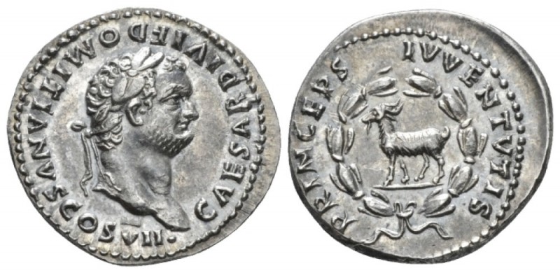 Domitian caesar, 69 – 81. Denarius circa 80-81, AR 20.3mm., 3.34g. CAESAR DIVI F...