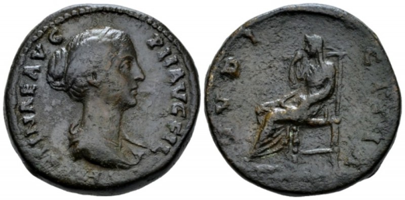 Faustina junior, daughter of Antoninus Pius and wife of Marcus Aurelius Sesterti...
