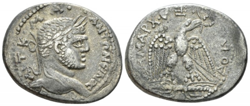 Caracalla, 198-217 Tetradrachm Seleucia Pieria circa 215-217, AR 29.1mm., 12.91g...