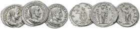Maximinus I, 235-238 Lot of 3 Denarii III cent, AR 25mm., 8.35g. Lot of 3 Denarii: including Severus Alexander and Maximinus I.

About Extremely Fin...