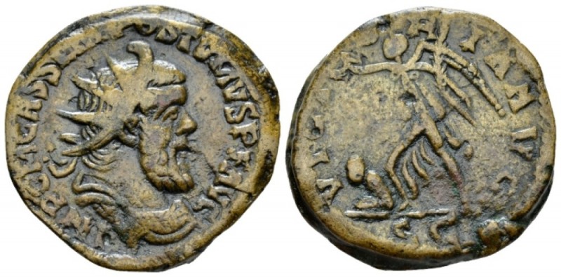Postumus, 259-268 Double sestertius Colonia circa 261, Æ 30mm., 16.91g. Radiate,...