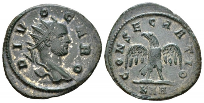 Divus Carus Antoninianus circa 282-283, billon 21mm., 3.64g. Radiate and cuirass...