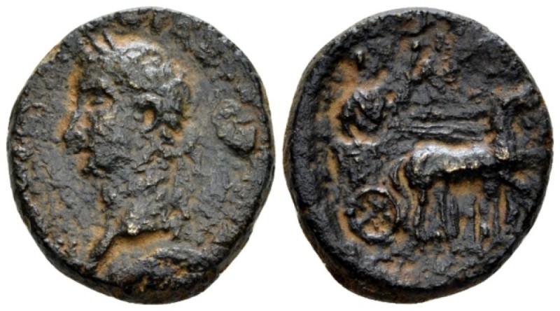 Judaea, Caesarea Panaeas Gaius, 37-41 Bronze circa 40-41, Æ 20.7mm., 9.54g. Laur...