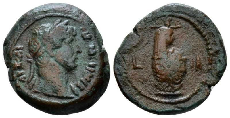 Egypt, Alexandria. Dattari. Hadrian, 117-138 Obol circa 126-127 (year 11), Æ 17....