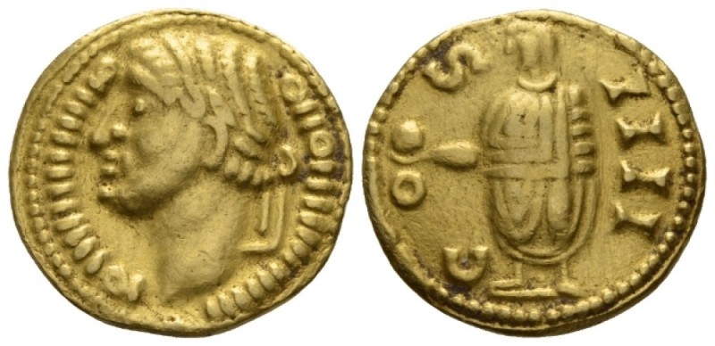 Antoninus Pius, 138-161 Aureus contemporary Indian imitation 151-152, AV 20mm., ...