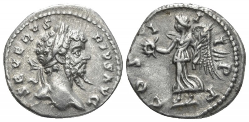 Septimius Severus, 193-211 Denarius Laodicea circa 202, AR 19mm., 3.34g. Laureat...