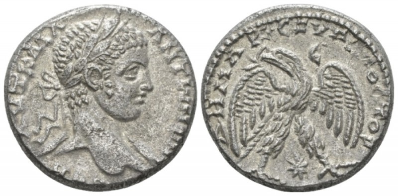 Elagabalus, 218-222 Tetradrachm Antioch circa 218-222, AR 25.3mm., 12.40g. Laure...