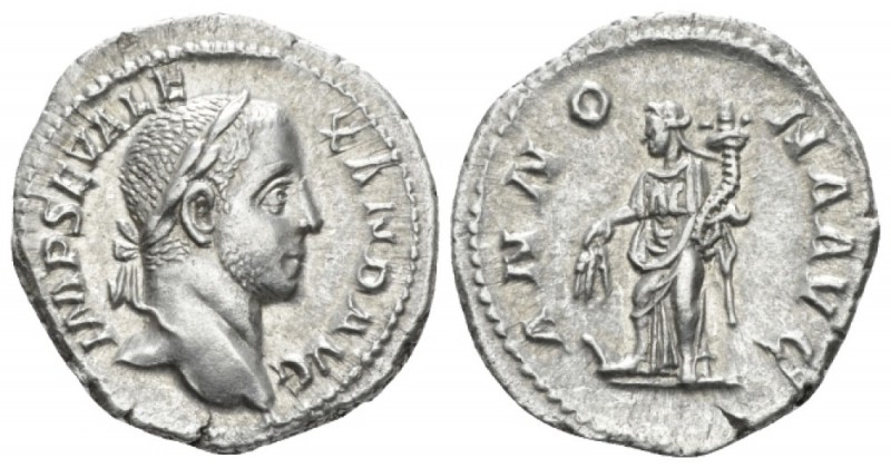 Severus Alexander, 222-235 Denarius circa 228-231, AR 20mm., 3.11g. Laureate hea...