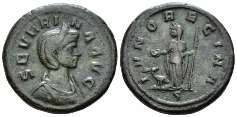 Severina, wife of Aurelian As circa 275, Æ 28mm., 10.37g. Diademed and draped bu...