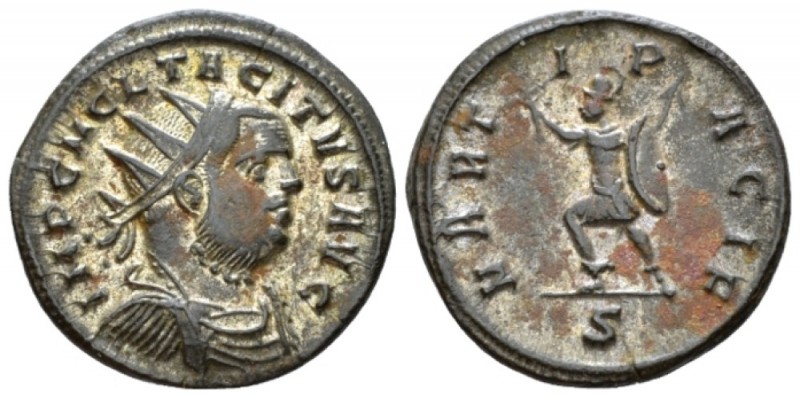 Tacitus, 275-276 Antoninianus Ticinum circa 275-276, Æ 22mm., 4.57g. Radiate, dr...