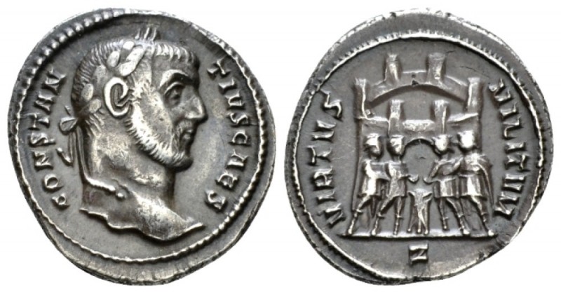 Constantius I Chlorus Caesar, 293 – 305. Argenteus circa 295-297, AR 18mm., 3.67...